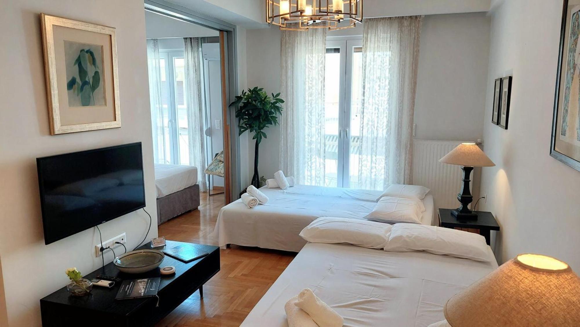 Elegant Apartment In Acropolis Athen Exterior foto